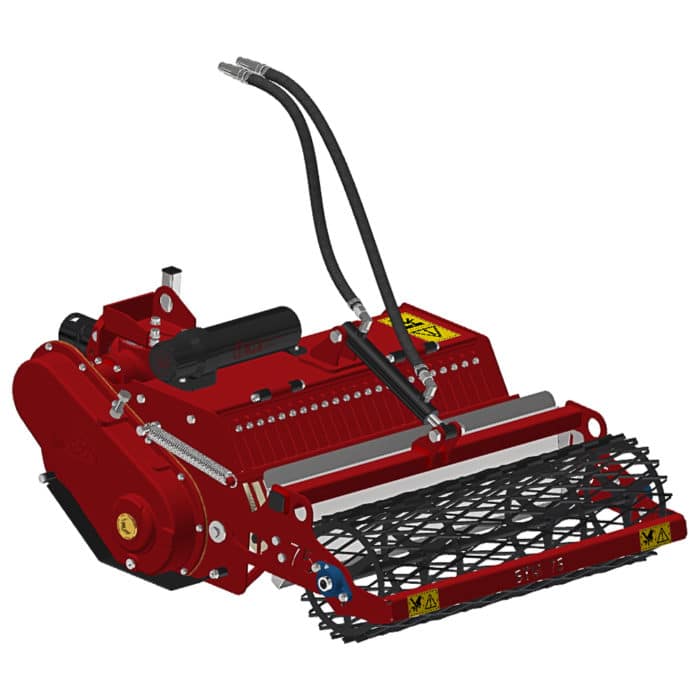 Working depth adjustment by hydraulic cylinder